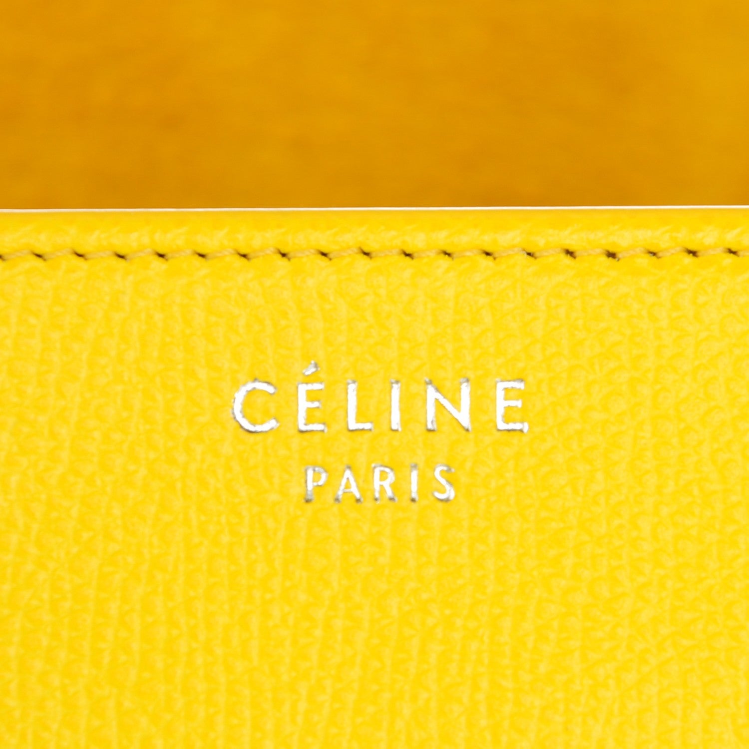 Celine Supple Calfskin Medium Phantom Luggage Sun Yellow 5 of 8