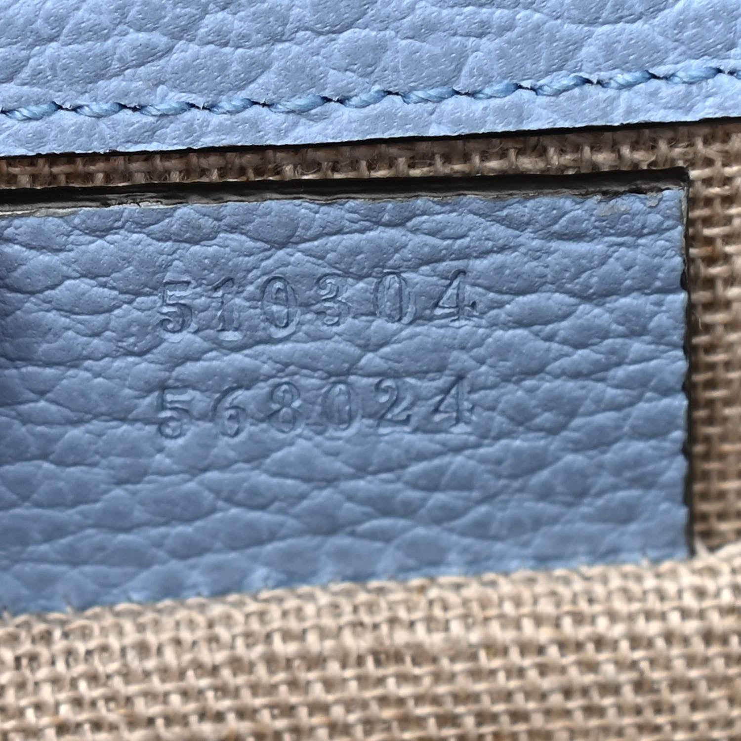 Gucci Dollar Calfskin Small Interlocking G Shoulder Bag Mineral Blue 7 of 10