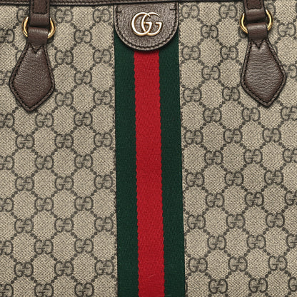 Gucci GG Supreme Monogram Medium Ophidia Shopping Tote Brown 8 of 10