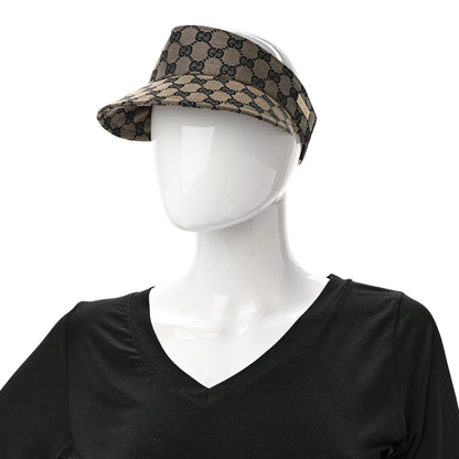 Gucci Monogram Visor Hat L Beige Blue 2 of 9