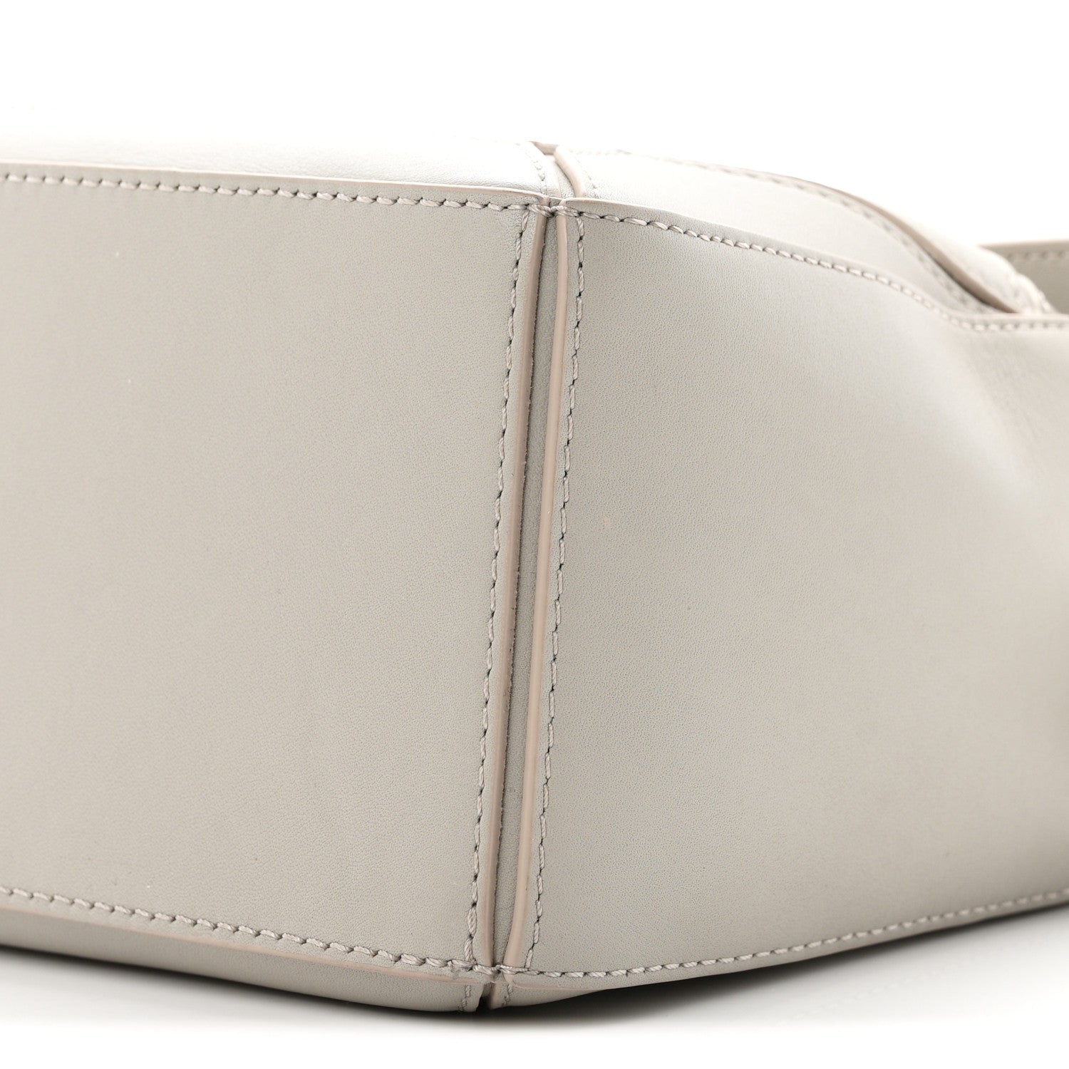 Loewe Calfskin Small Woven Puzzle Bag  Shell Grey 8 of 8