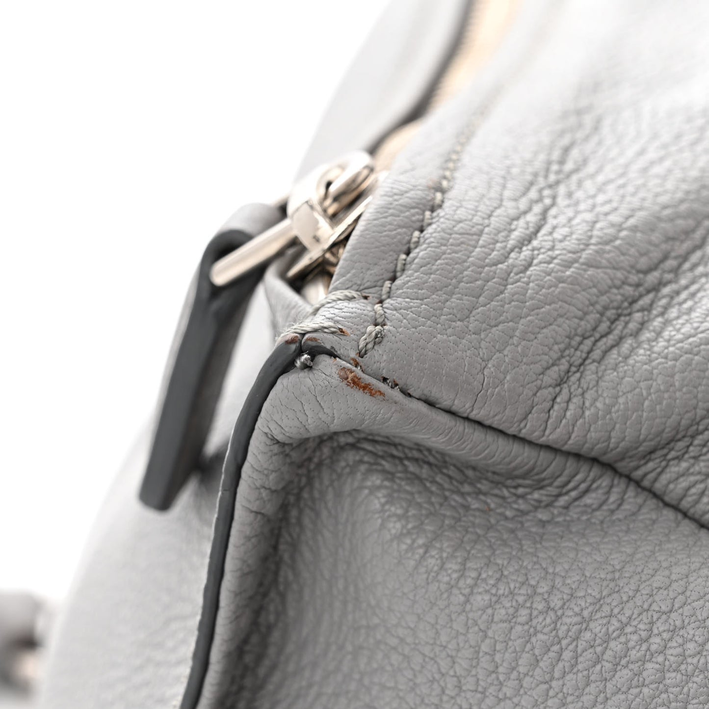 Sugar Goatskin Small Pandora Pearl Grey