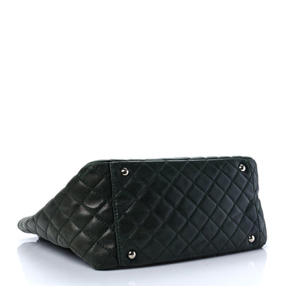 Chanel Iridescent Calfskin Chevron Quilted Surpique Tote Black 4 of 11