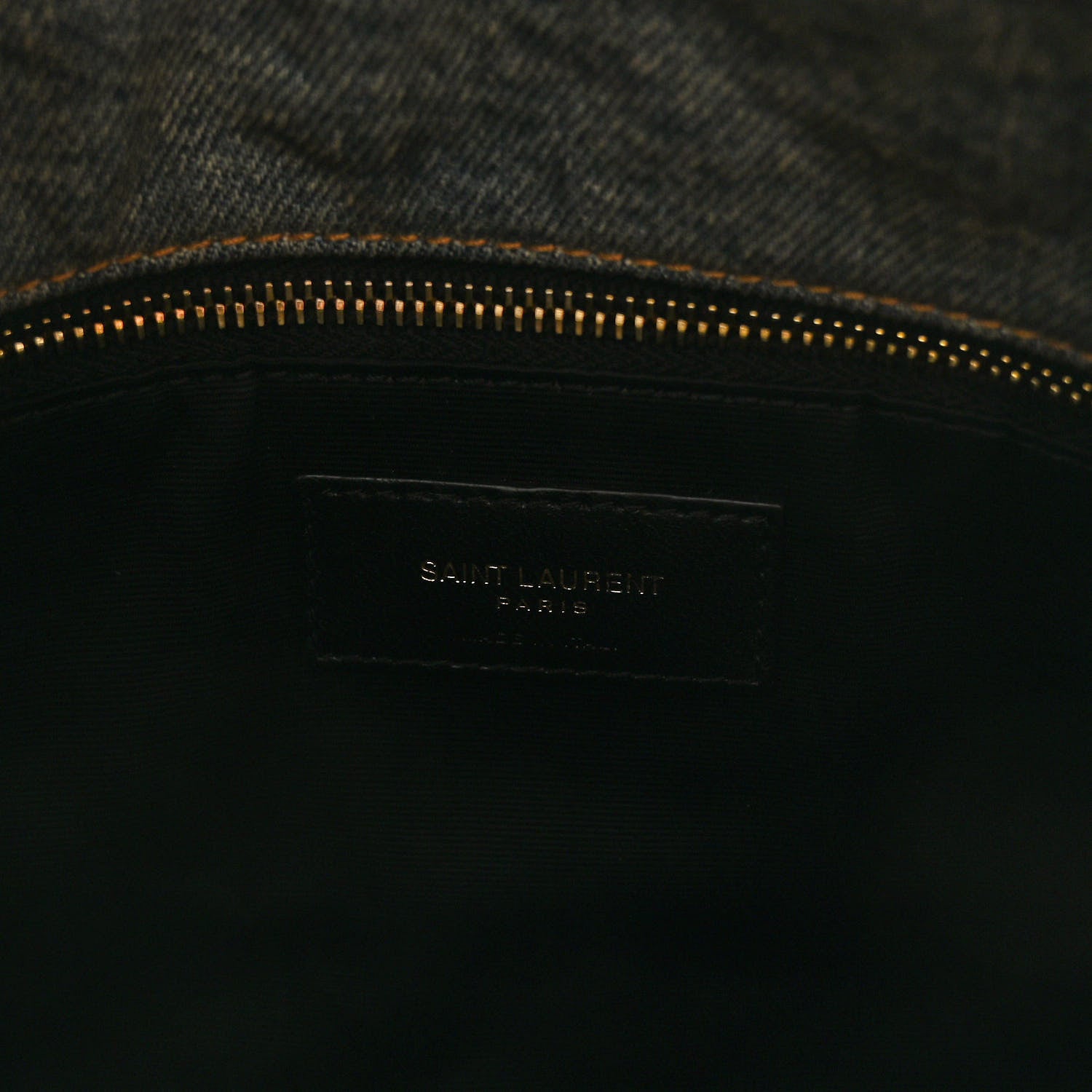 Saint Laurent Denim Quilted Toy Loulou Puffer Monogram Chain Satchel Blue Cinnamon 6 of 10