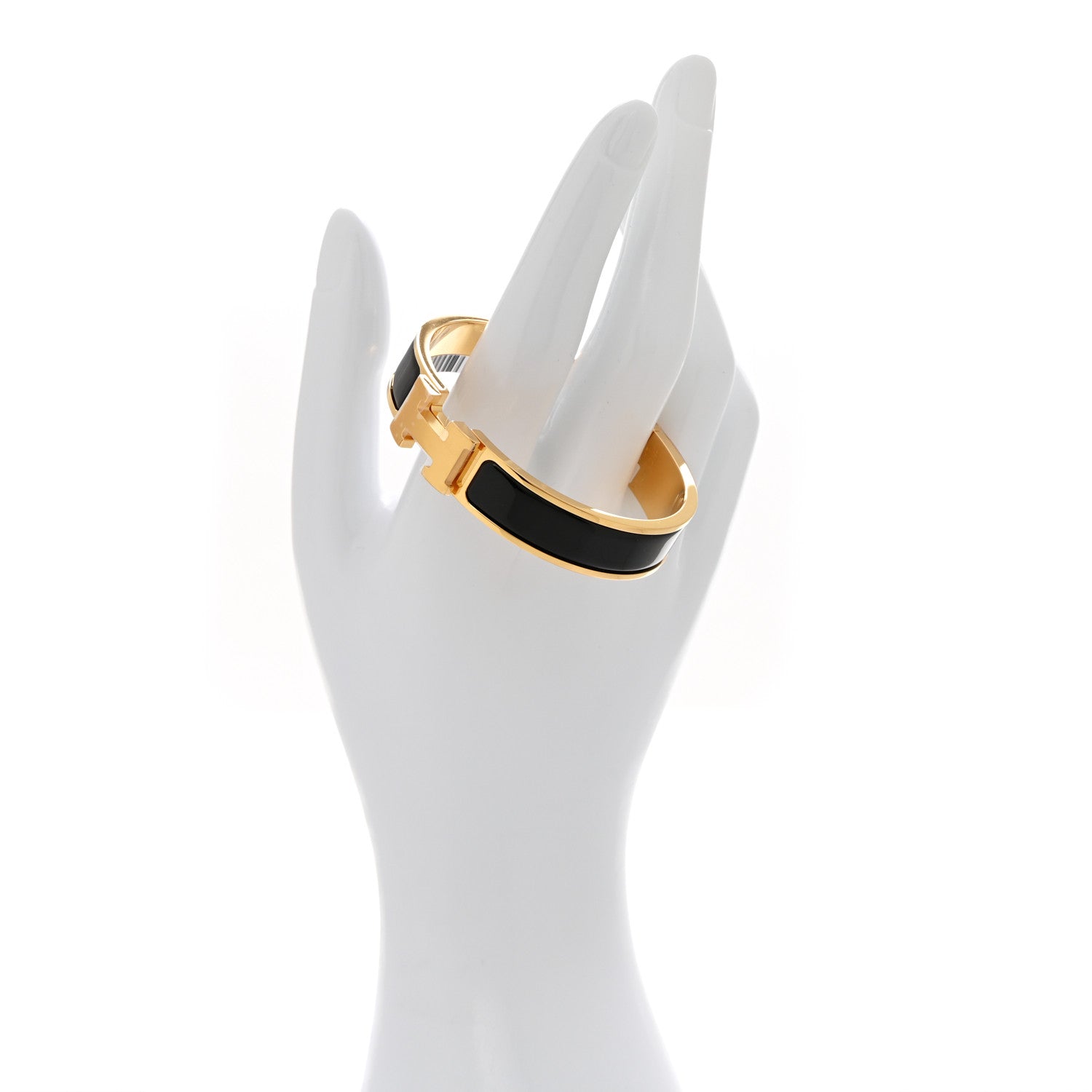 Hermes Enamel Narrow Clic Clac H Bracelet PM Black 2 of 5