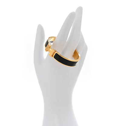 Hermes Enamel Narrow Clic Clac H Bracelet PM Black 2 of 5