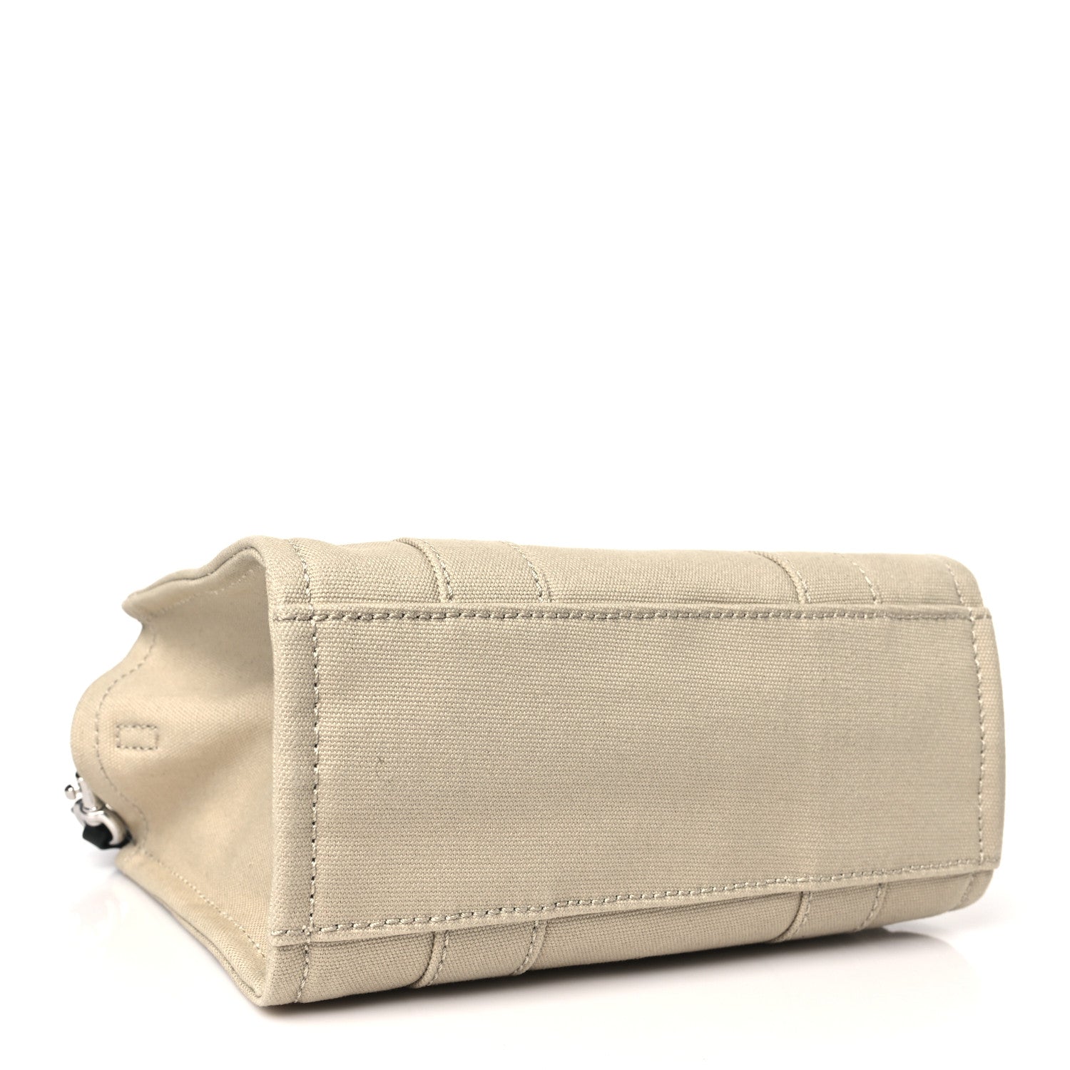 Marc Jacobs Cotton Canvas Colorblock Small The Traveler Tote Bag Beige Multicolor 4 of 12