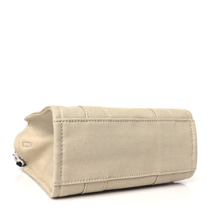 Marc Jacobs Cotton Canvas Colorblock Small The Traveler Tote Bag Beige Multicolor 4 of 12