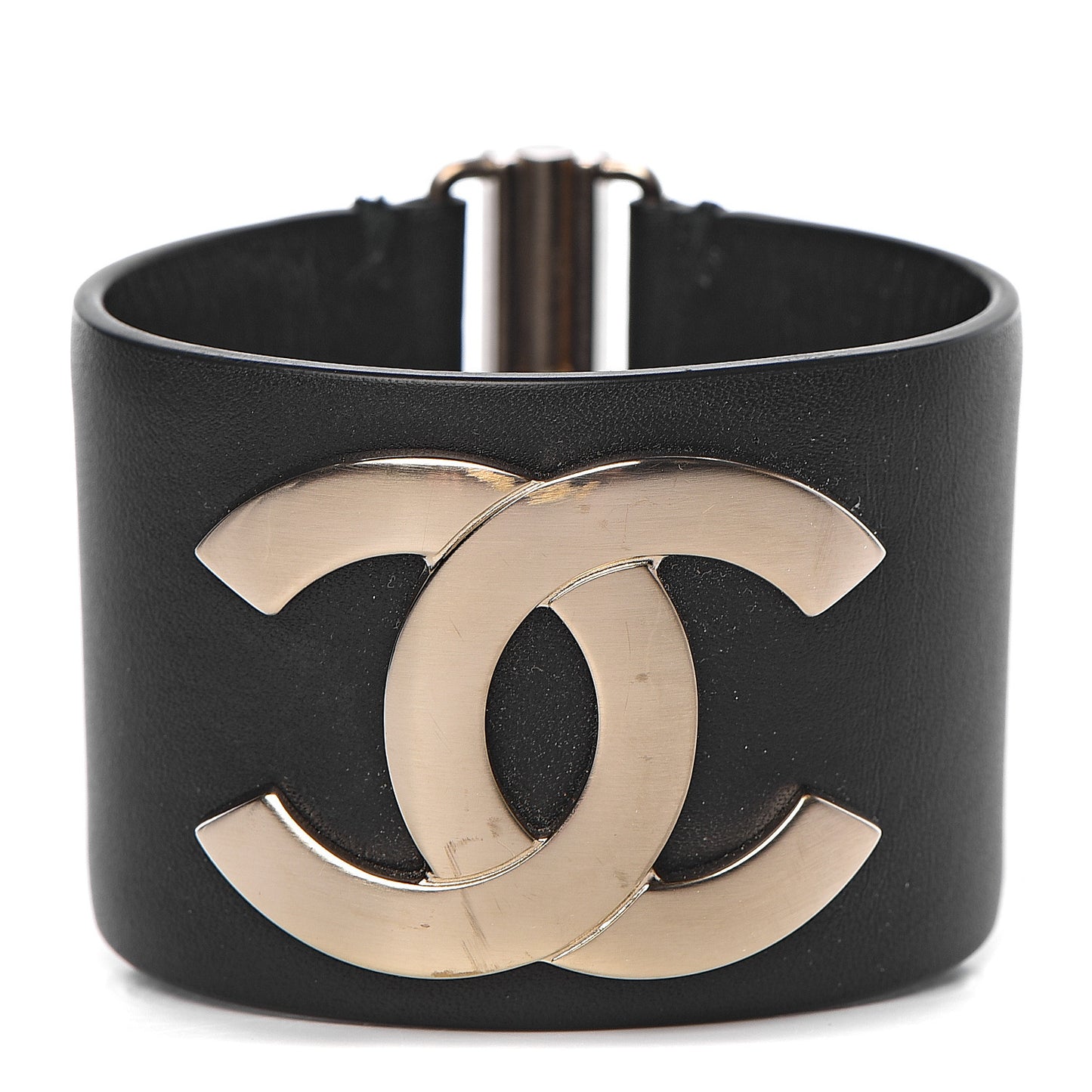 Calfskin CC Wide Cuff M Black