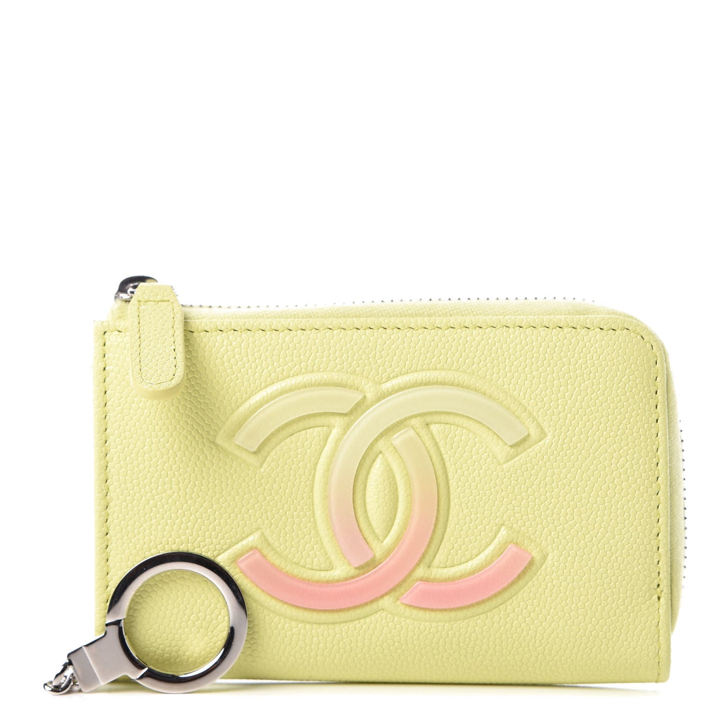 Caviar Key Holder Case Light Pink Light Green