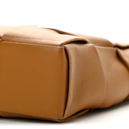 Bottega Veneta Lambskin Maxi Intrecciato Mini North South Cassette Tote Camel Gold 10 of 14