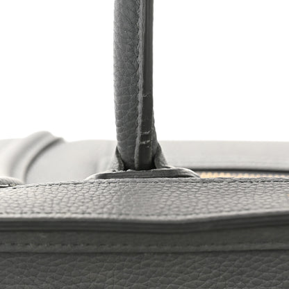 Celine Drummed Calfskin Nano Luggage Kohl 14 of 16
