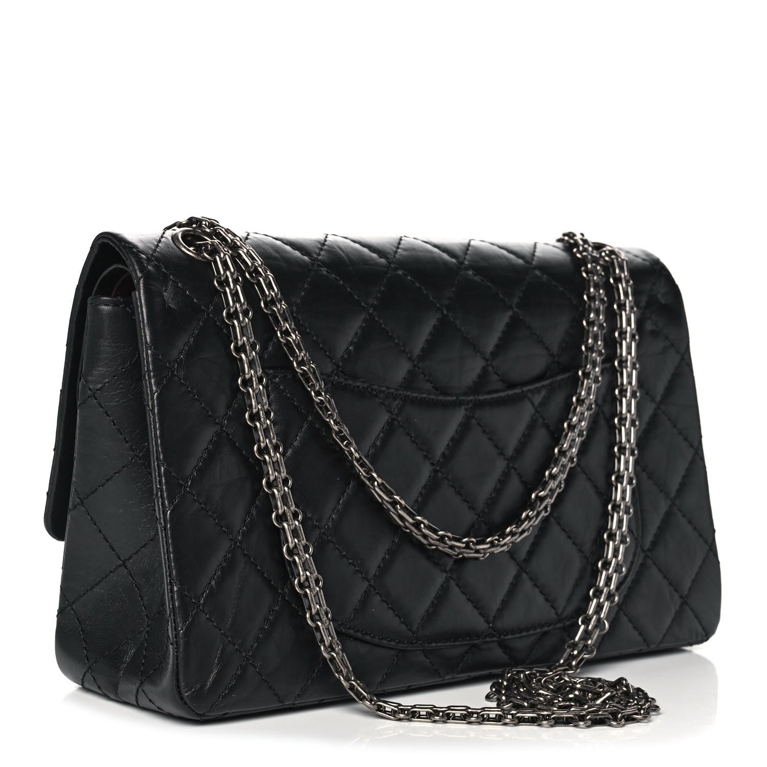 Chanel Aged Calfskin Quilted 2.55 Reissue 226 Flap Black 3 of 11