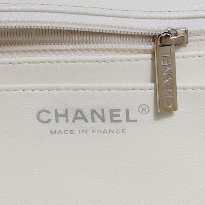 Chanel Caviar Jumbo Single Flap White 6 of 9