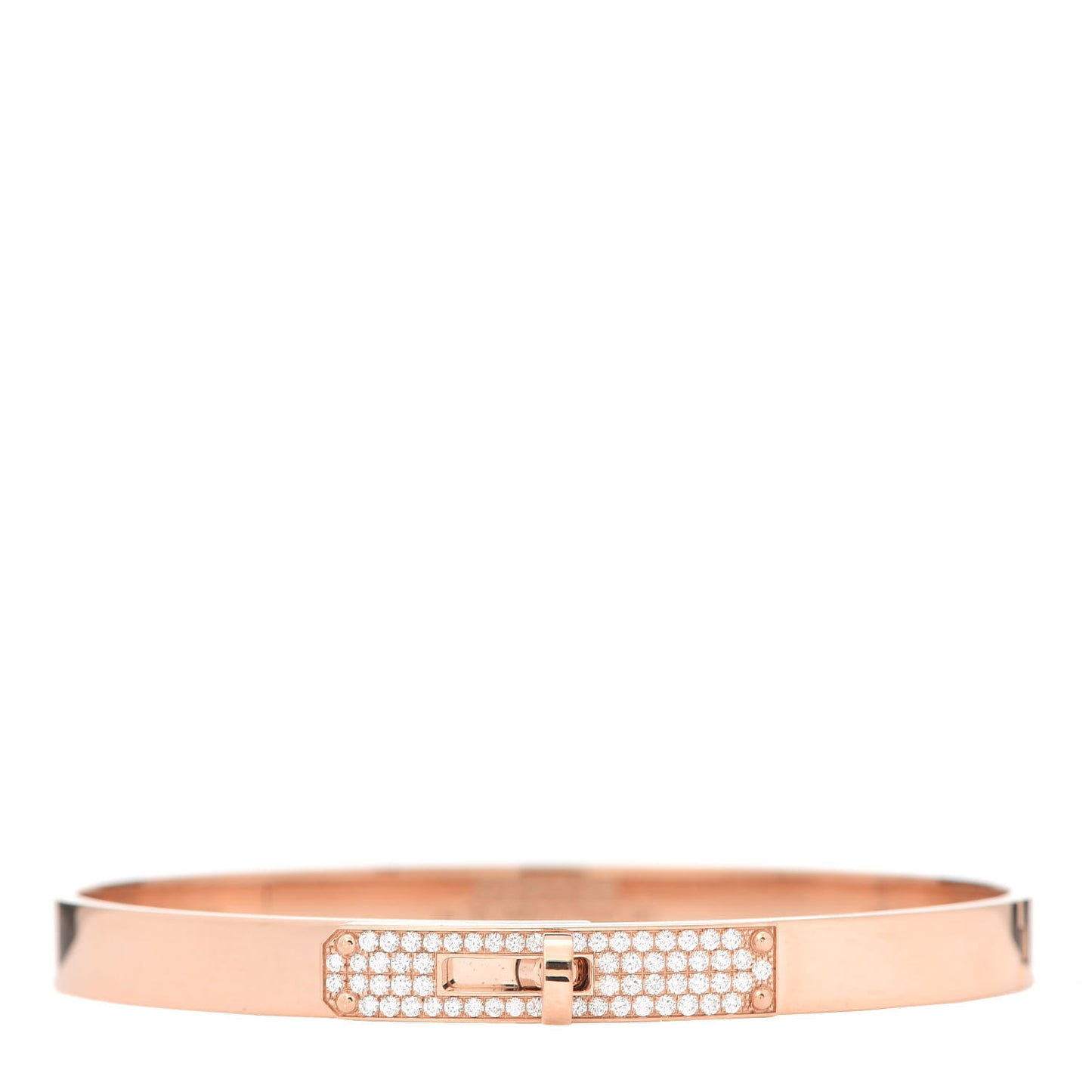 18K Rose Gold Diamond PM Kelly Pave Bracelet SH