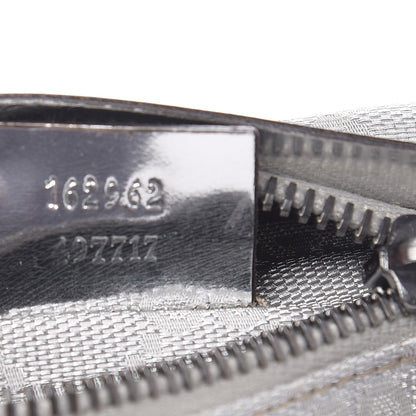 Gucci GG Monogram Web Double Pocket Belt Bag Silver 7 of 8