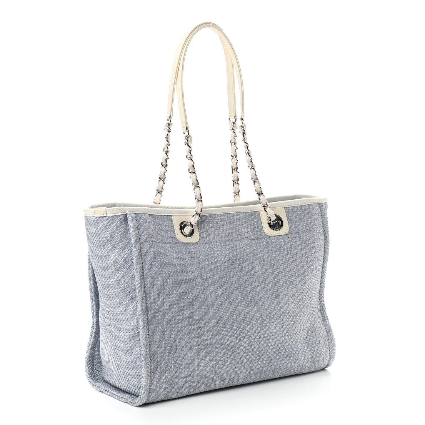 Canvas Small Deauville Tote Denim Blue