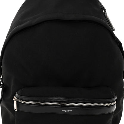 Saint Laurent Canvas City Backpack Black 7 of 10