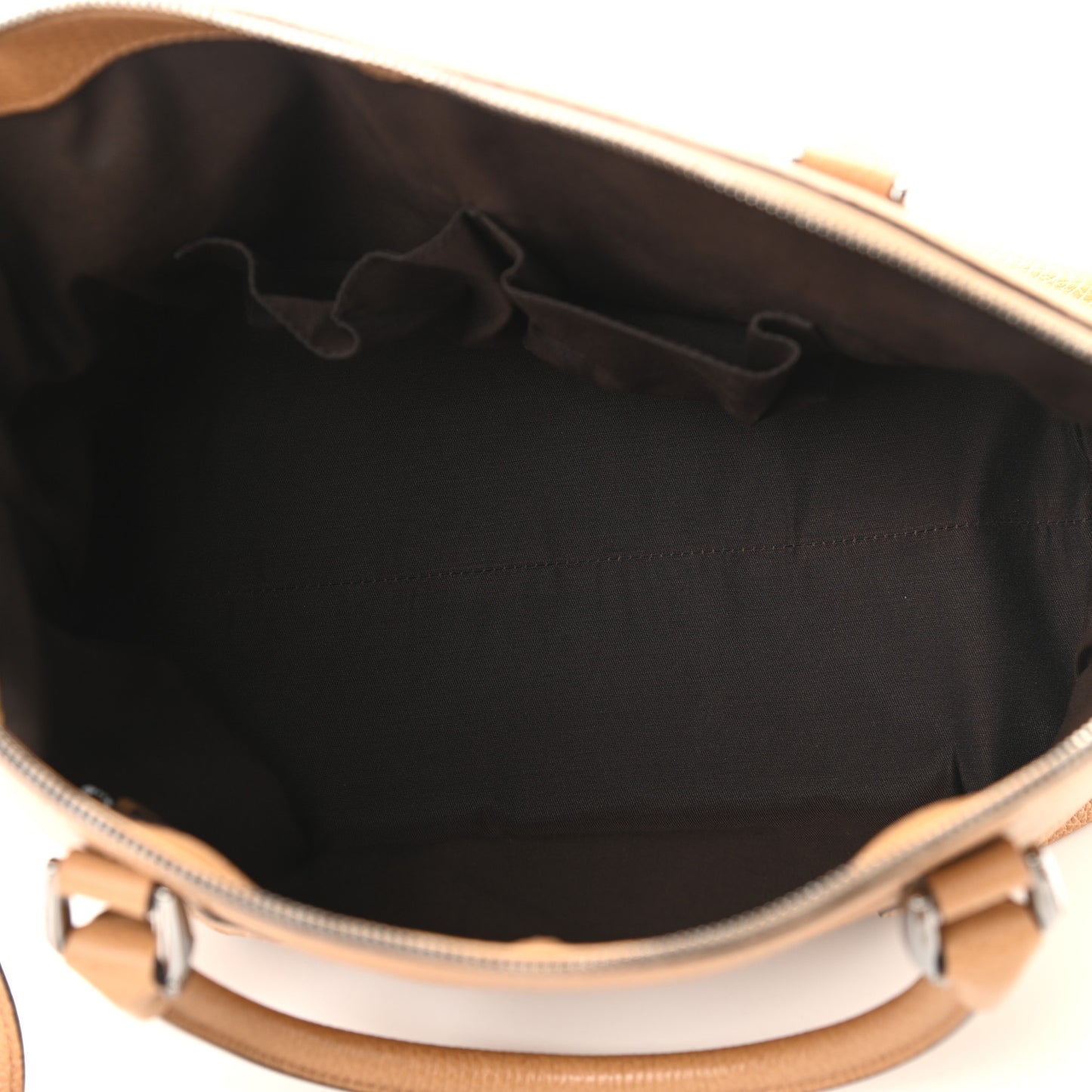 Pebbled Calfskin Medium GG Convertible Dome Satchel Beige