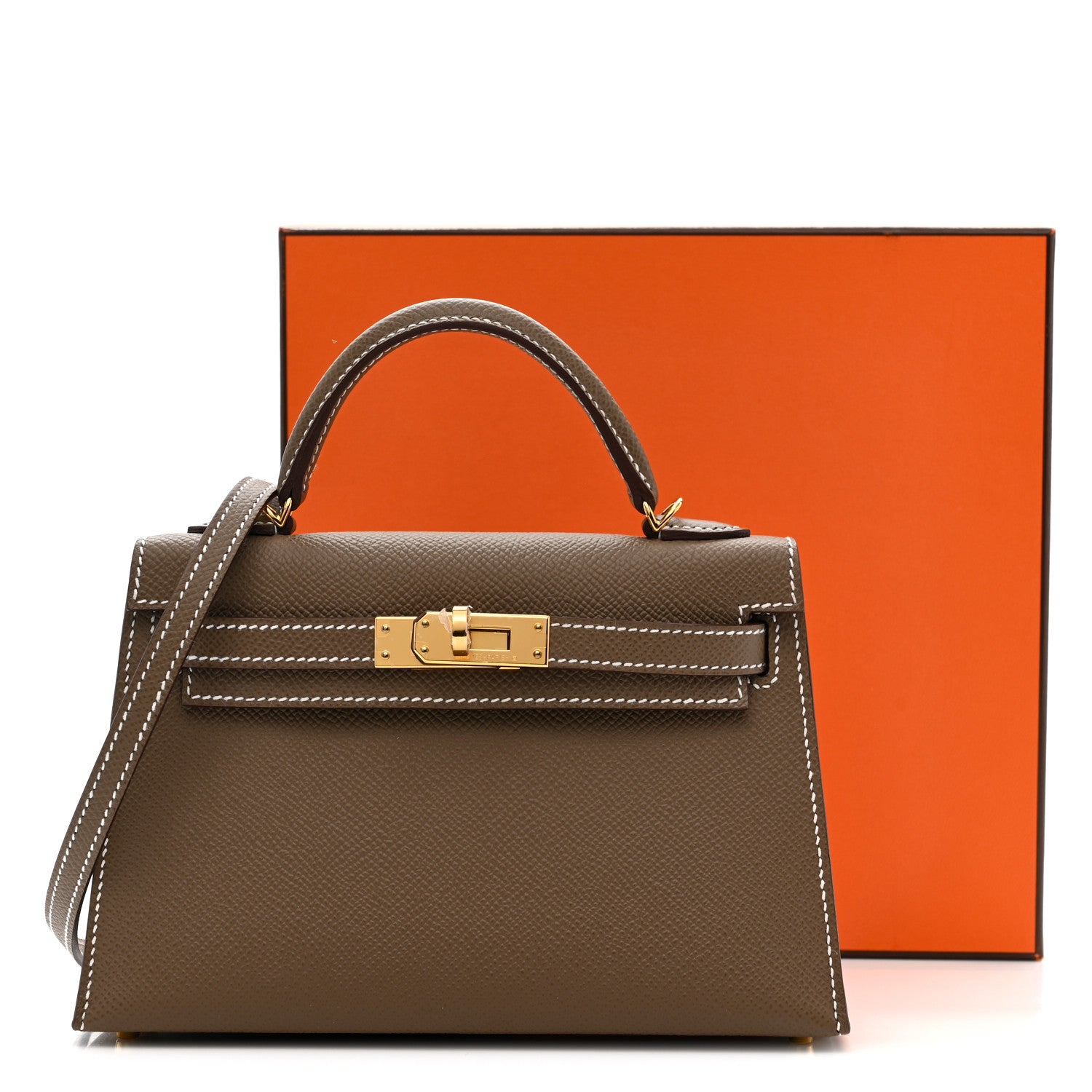 Hermes Epsom Mini Kelly Sellier 20 Etoupe 11 of 11