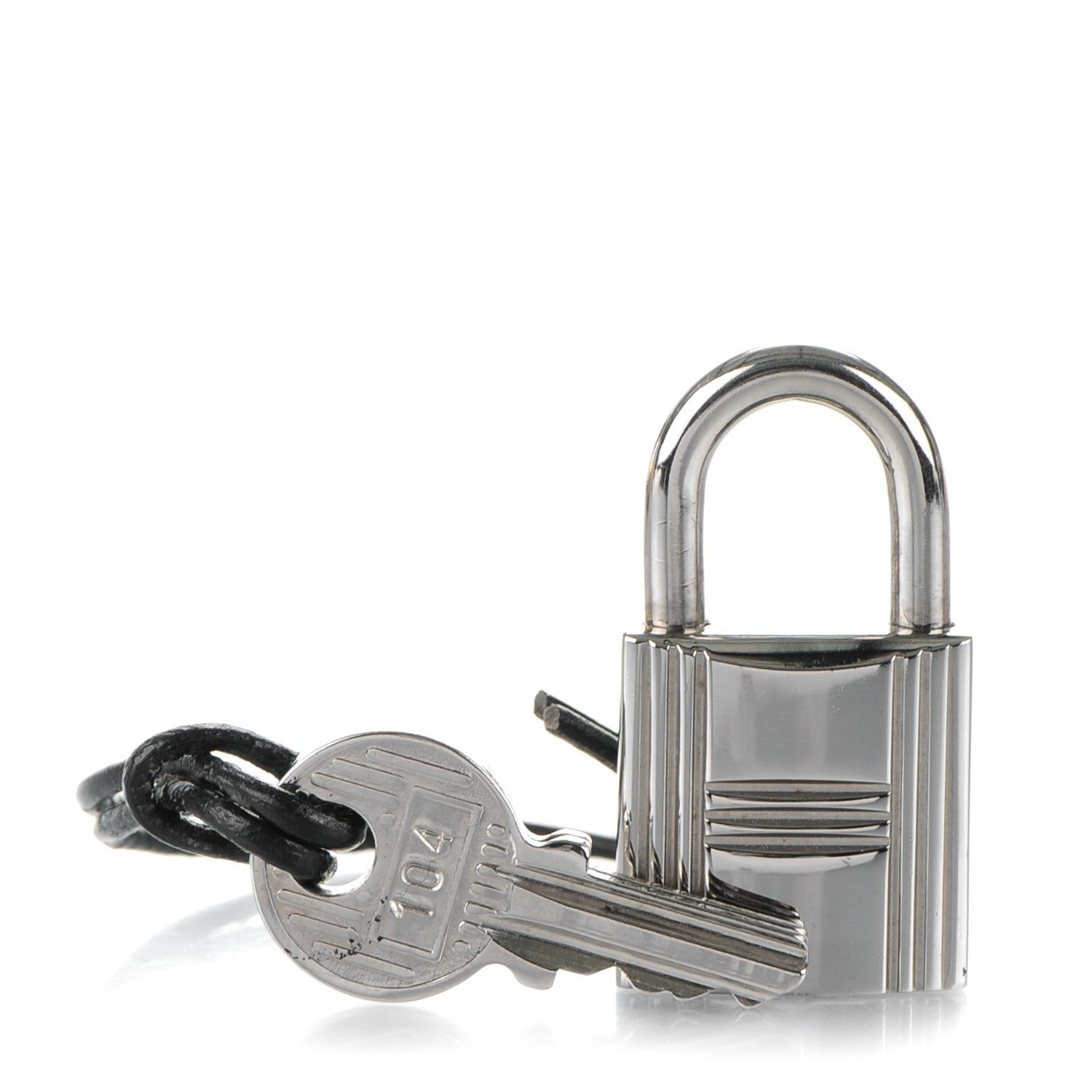 Hermes Palladium Cadena Lock and Key Set 1 of 5