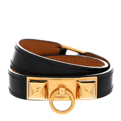 Hermes Box Rivale Double Tour Bracelet T1 Black 1 of 6