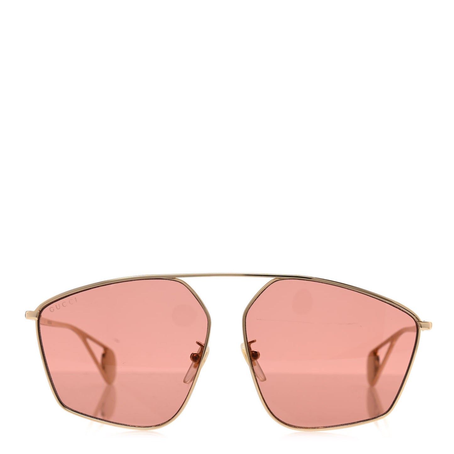 Square Frame GG0437SA Sunglasses Gold