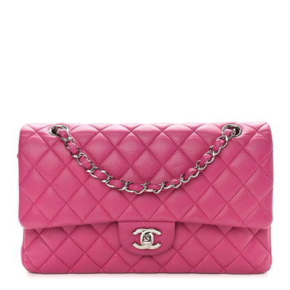 Chanel Caviar Quilted Medium Double Flap Dark Pink 1 of 14