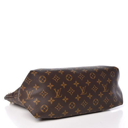Louis Vuitton Monogram Flower Zipped Tote MM Black 5 of 10