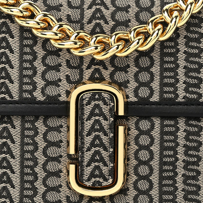 Marc Jacobs Cotton Jacquard The Monogram J Marc Shoulder Bag Beige Multi 7 of 9
