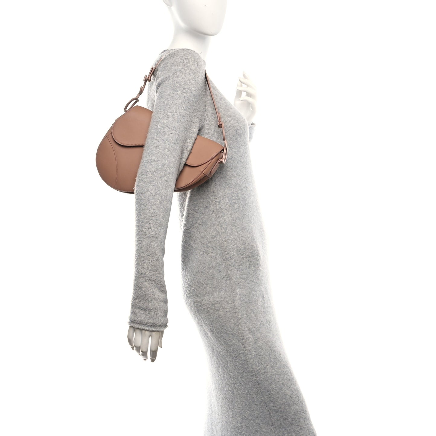 Ultra Matte Calfskin Saddle Bag Blush