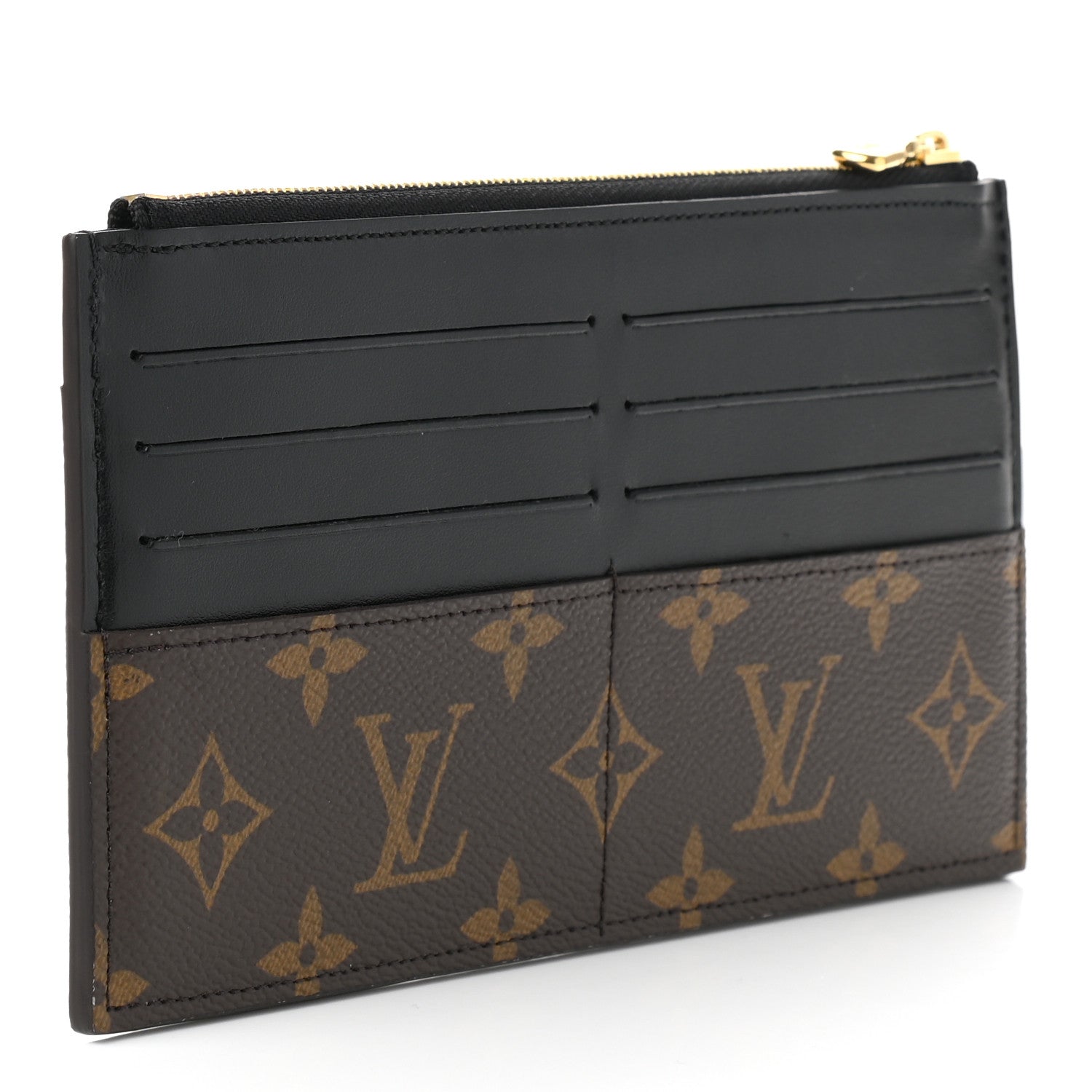 Louis Vuitton Monogram Slim Purse Black 3 of 6