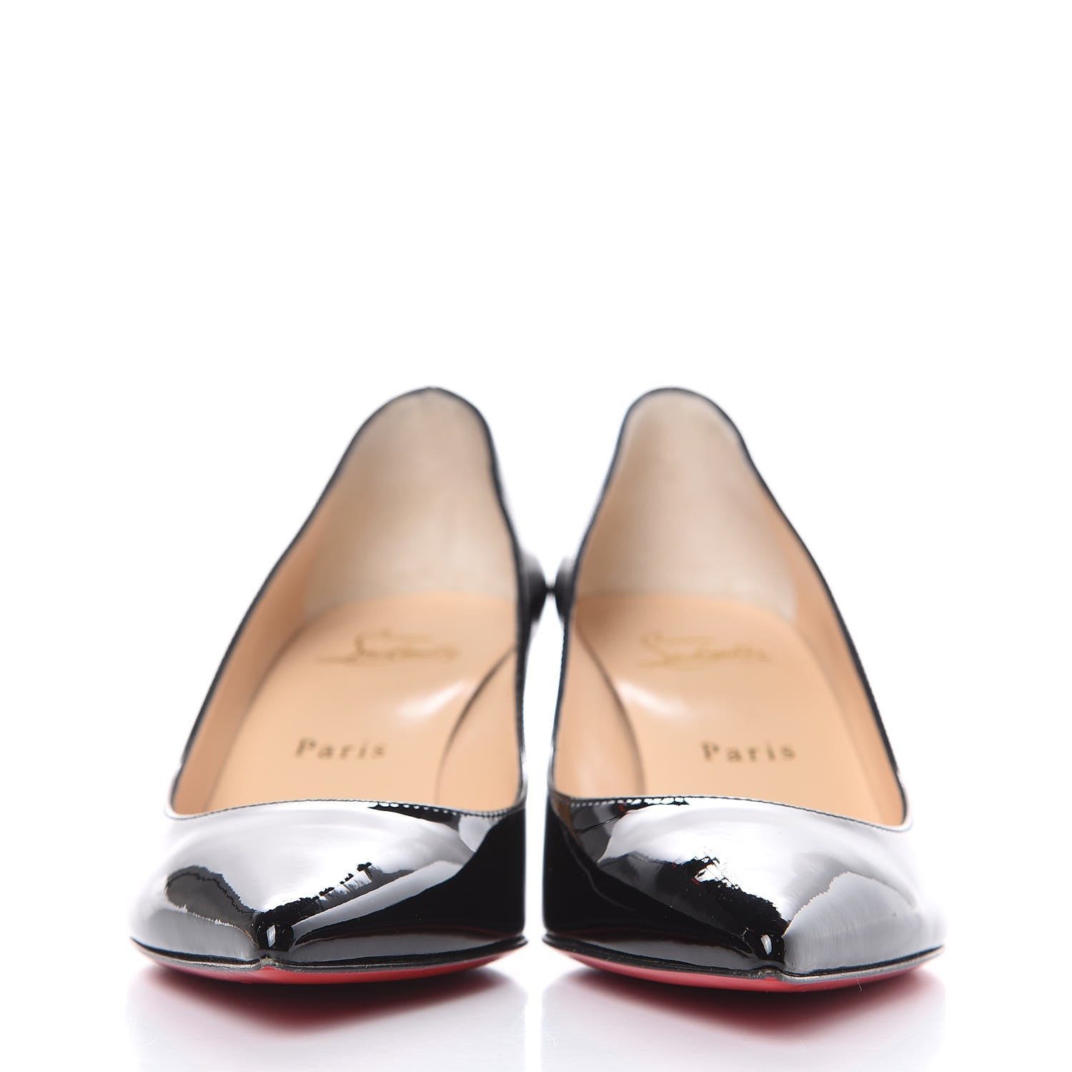 Christian Louboutin Patent Pigalle Follies 55 Pumps 36 Black 2 of 9