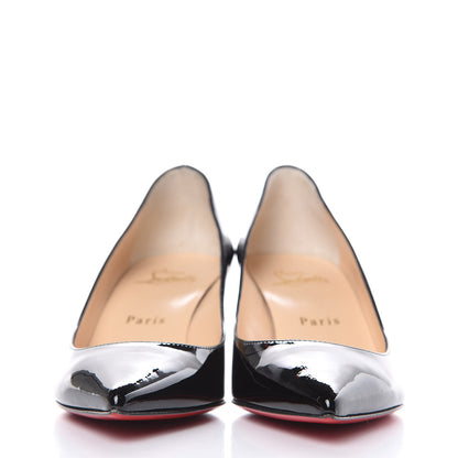 Christian Louboutin Patent Pigalle Follies 55 Pumps 36 Black 2 of 9