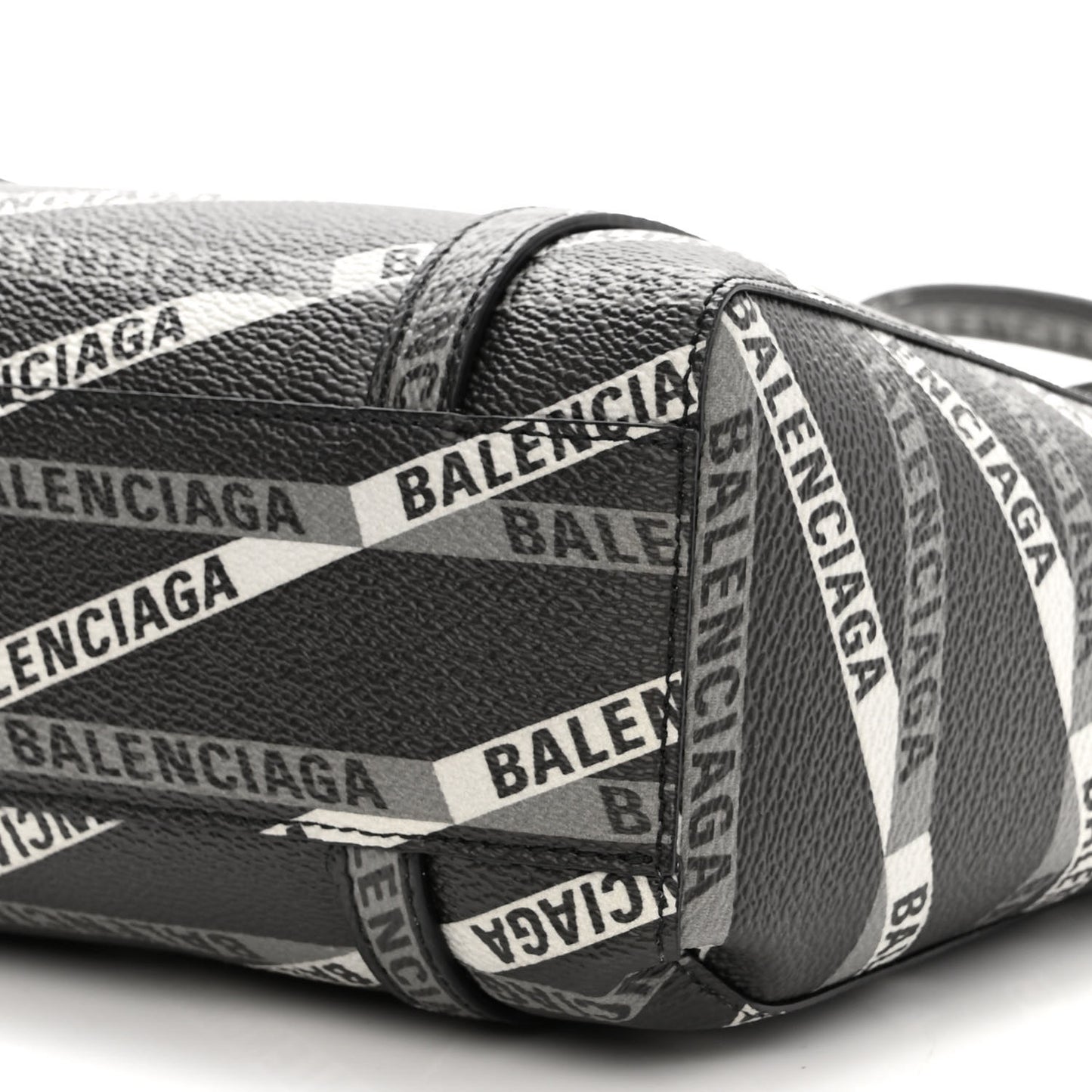 Coated Canvas Losange Monogram Mini Tote Black Grey