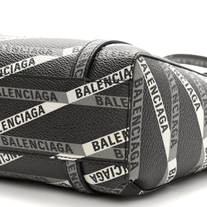 Balenciaga Coated Canvas Losange Monogram Mini Tote Black Grey 8 of 8
