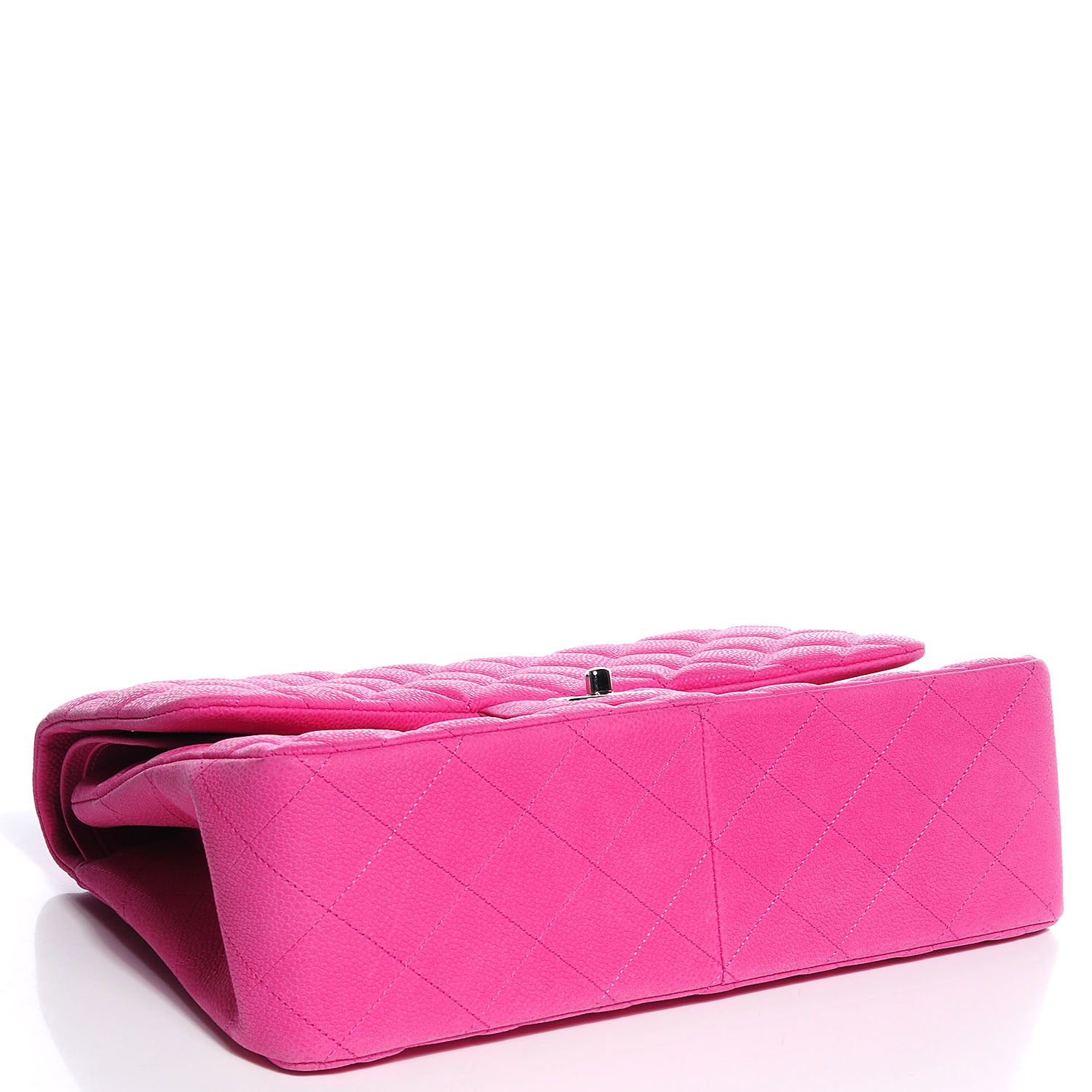 Chanel Iridescent Caviar Jumbo Double Flap Hot Pink 4 of 8