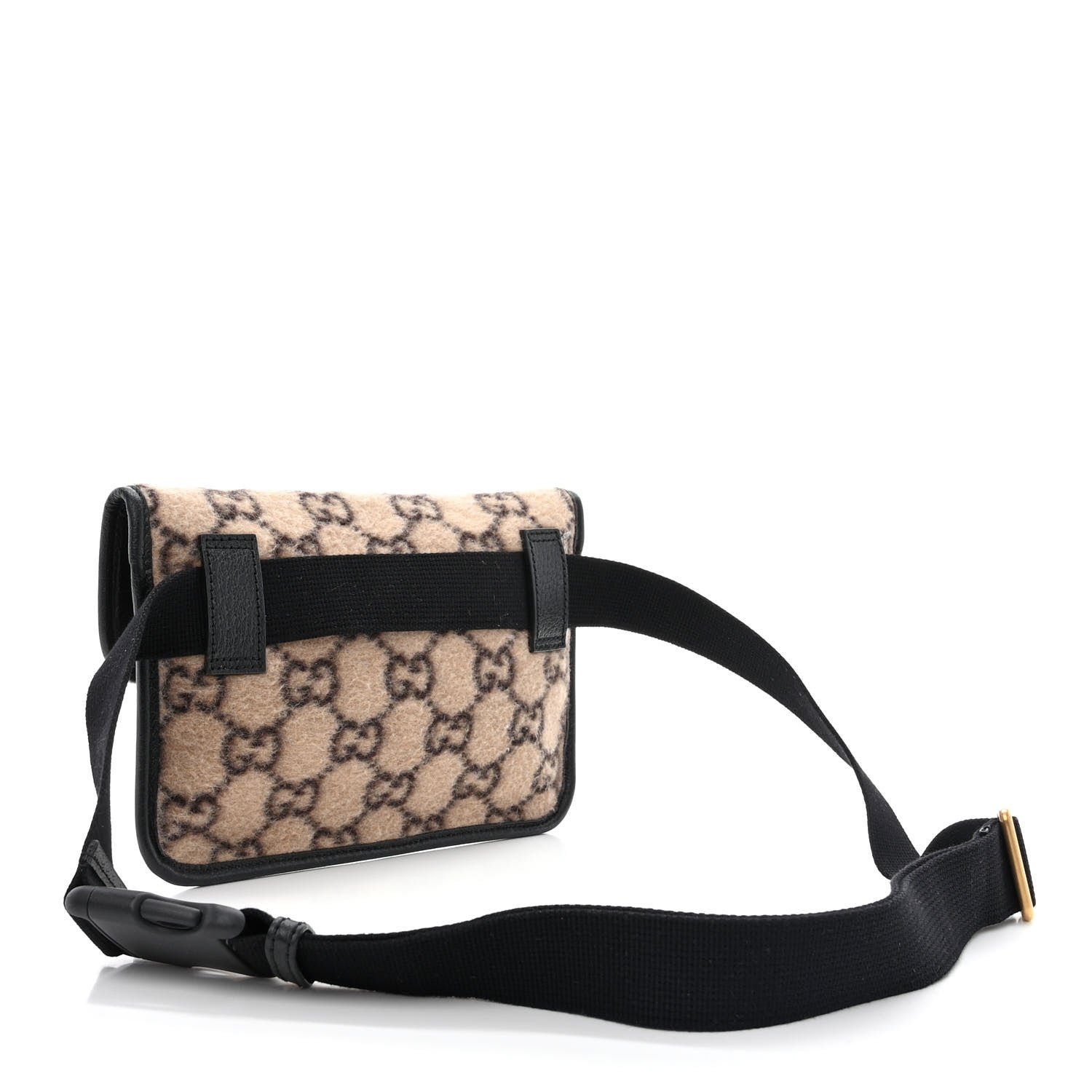 Gucci Covered Wool GG Monogram Slim Belt Bag Beige 3 of 10