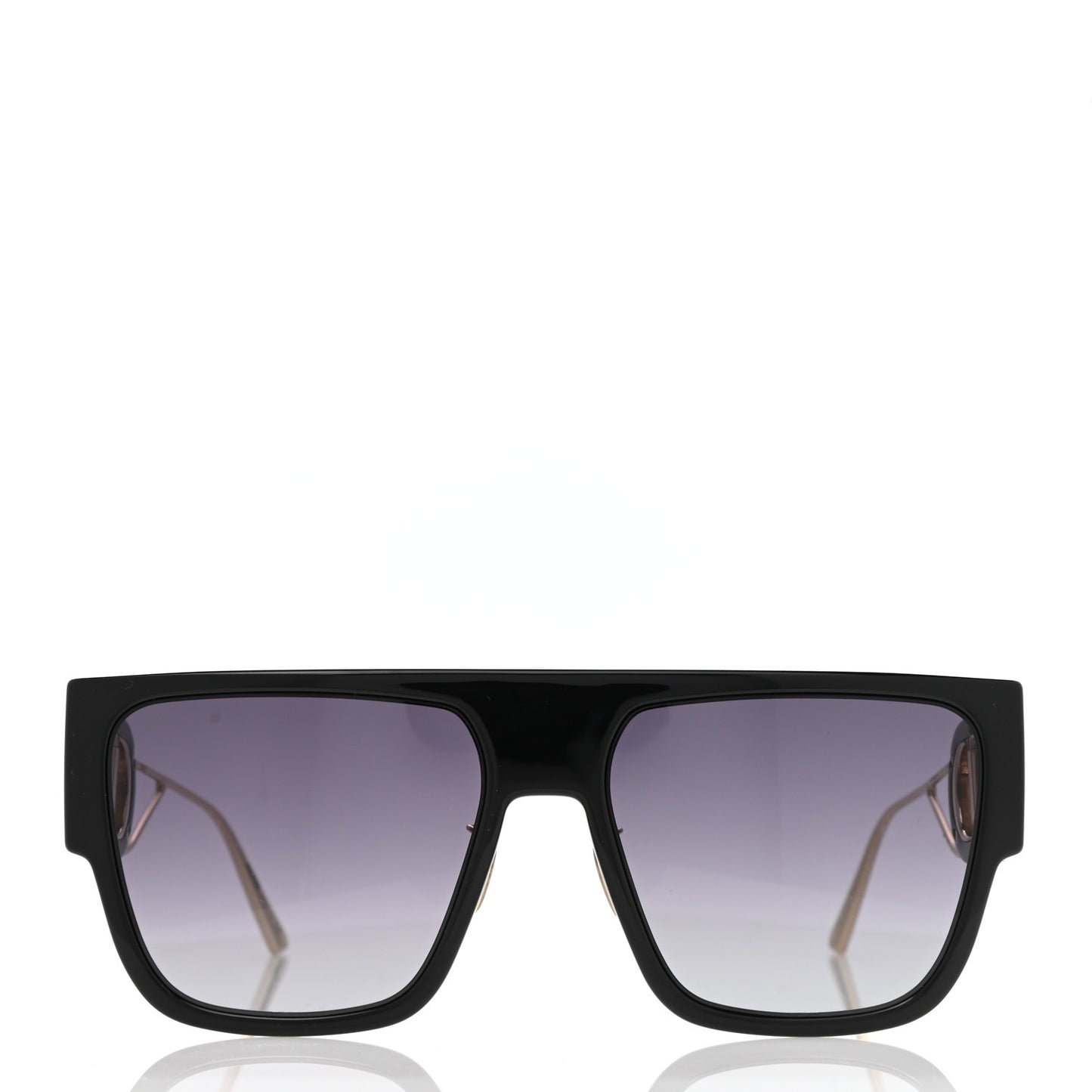 Acetate Square 30 Montaigne Sunglasses Black
