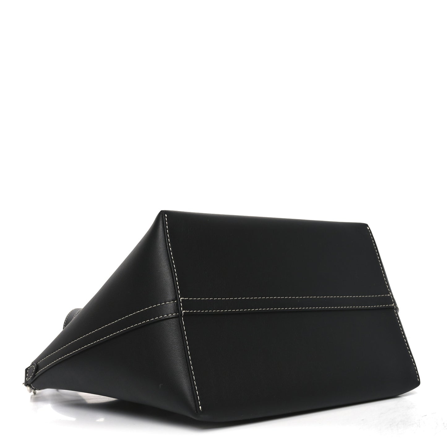 Soft Calfskin Small Pocket Tote Bag Black