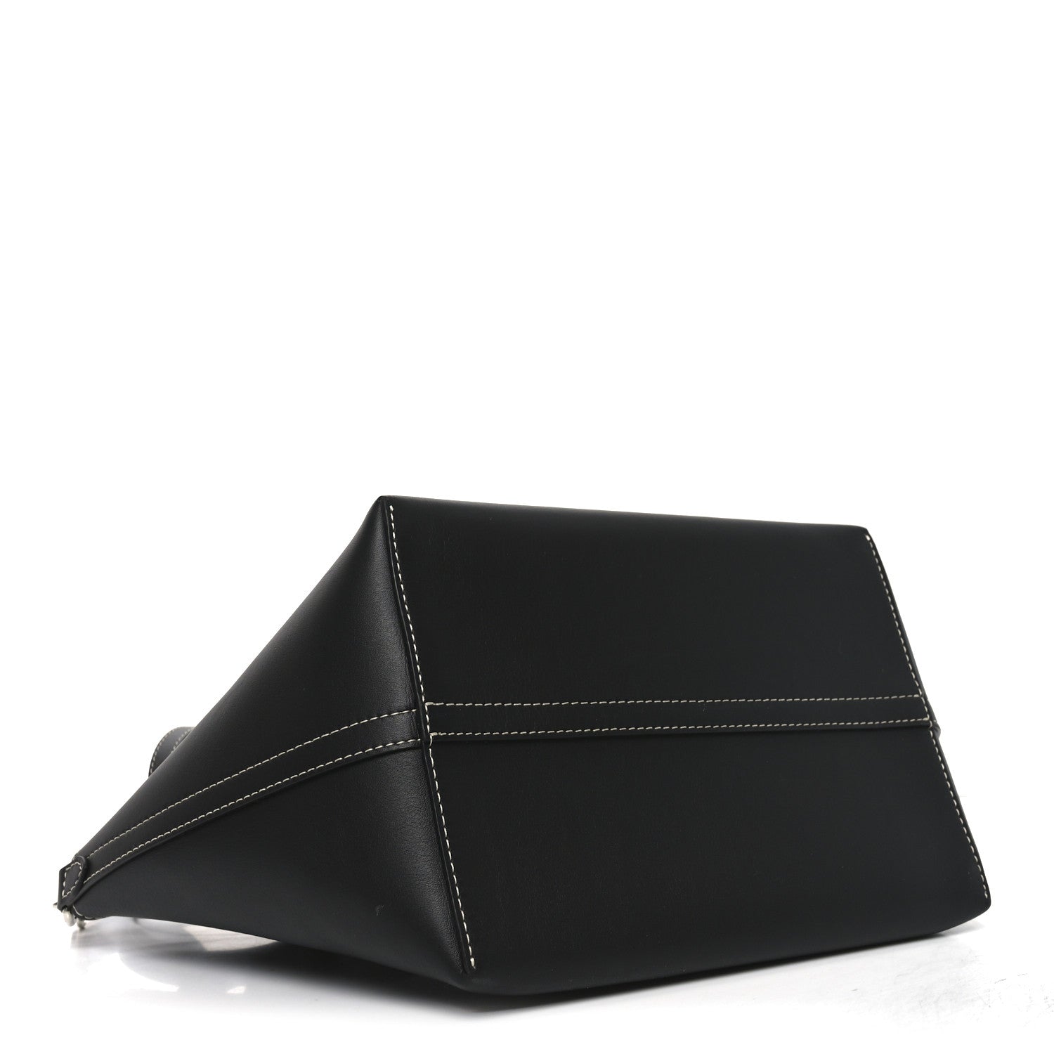 Burberry Soft Calfskin Small Pocket Tote Bag Black 4 of 9
