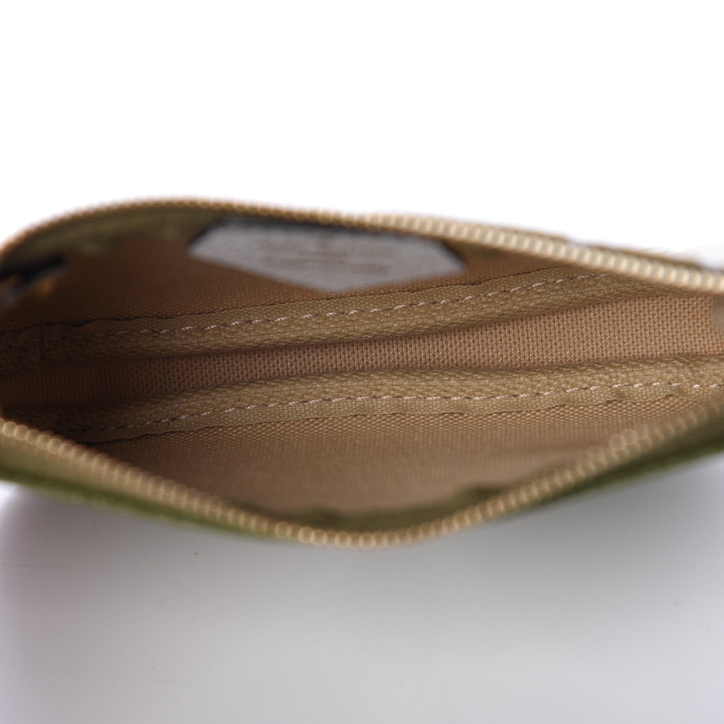 Monogram Giant Micro Pochette Accessories Kaki White