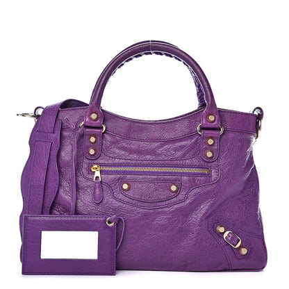 Balenciaga Agneau Giant 12 Gold Hardware Town Ultraviolet 1 of 10