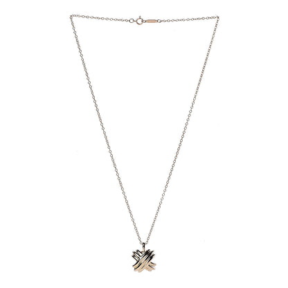 Tiffany 18K Yellow Gold Large Signature X Pendant Necklace 3 of 7