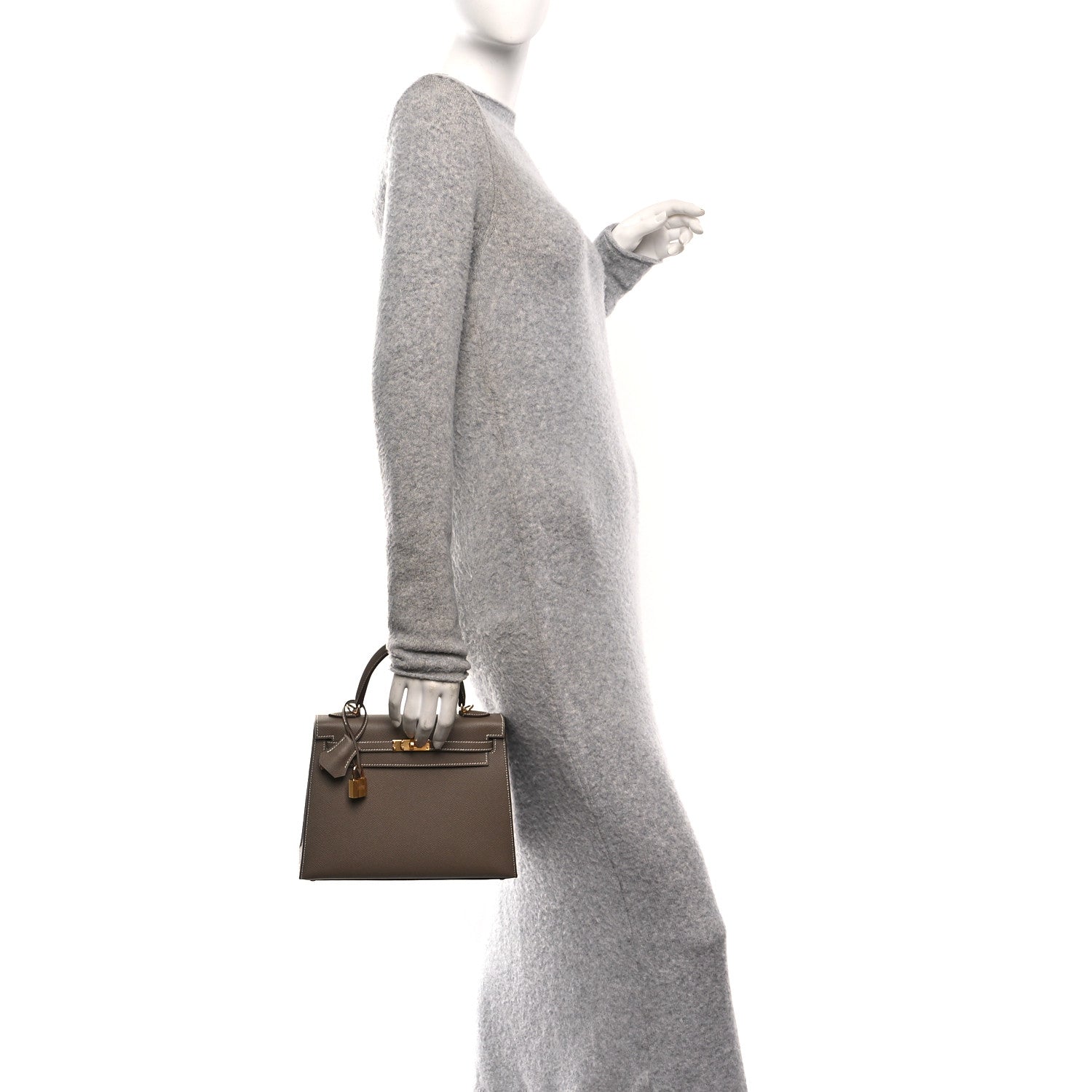 Hermes Epsom Kelly Sellier 25 Etoupe 2 of 13