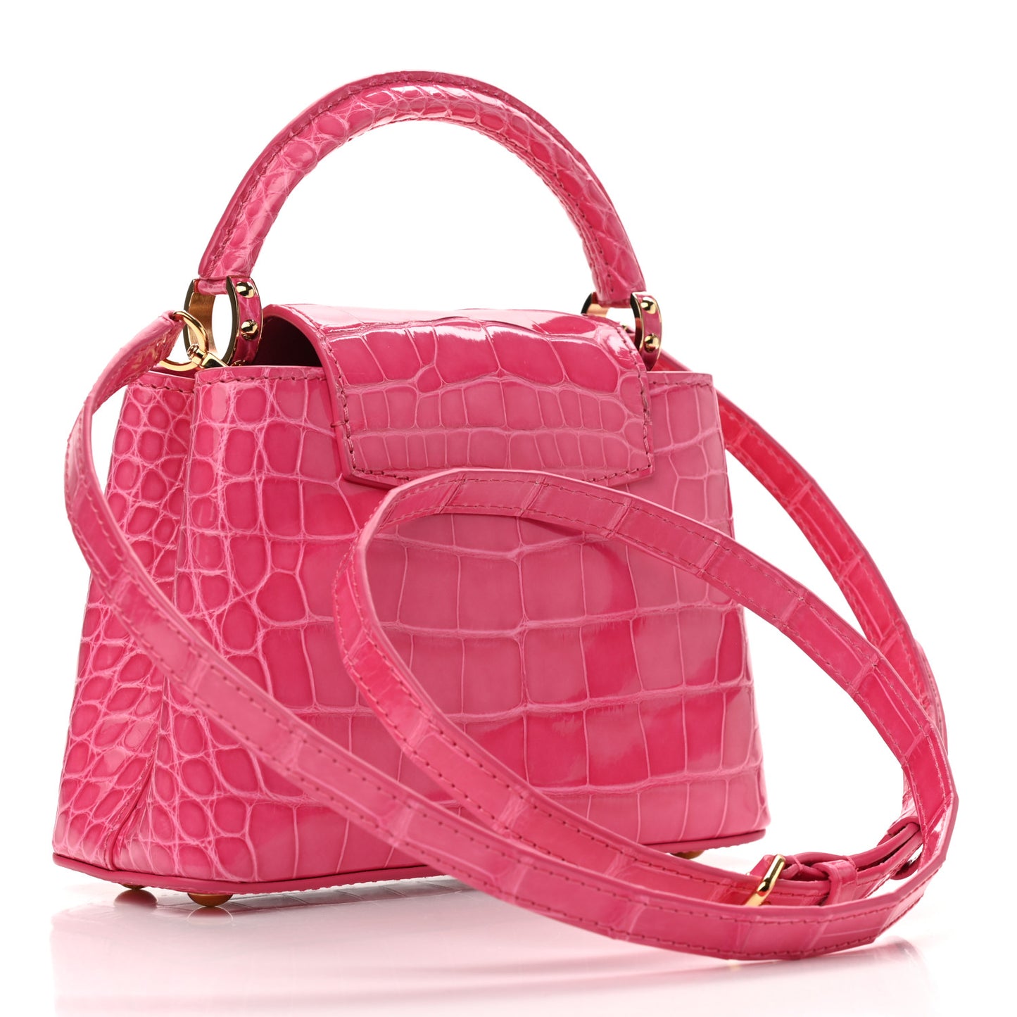 Crocodile Mini Capucines Rose Peony