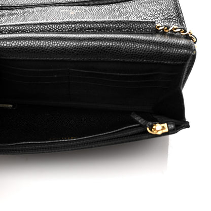 Chanel Caviar Quilted Wallet On Chain WOC Black 5 of 11