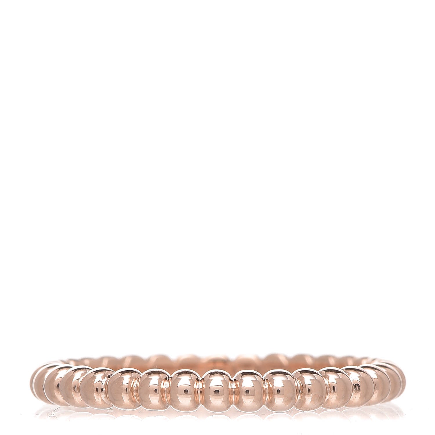 Van Cleef & Arpels 18K Rose Gold Small Perlee Ring 48 4.5 1 of 4