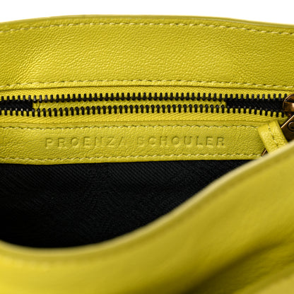 Proenza Schouler Lambskin PS1 Pouch Messenger Lemon 10 of 20