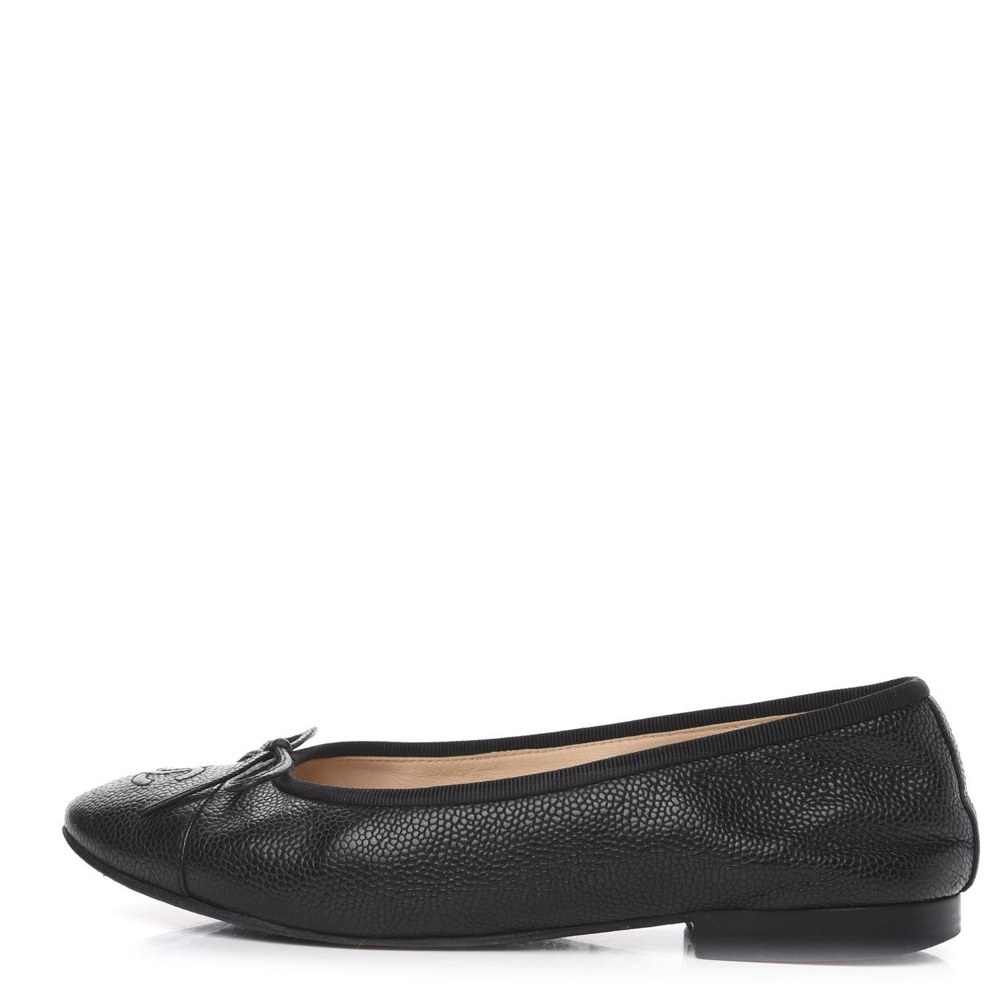 Caviar CC Cap Toe Ballerina Flats 36 Black